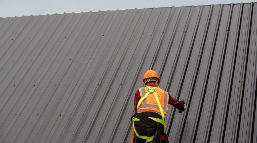 Professional metal roof installation services in Porter, OK